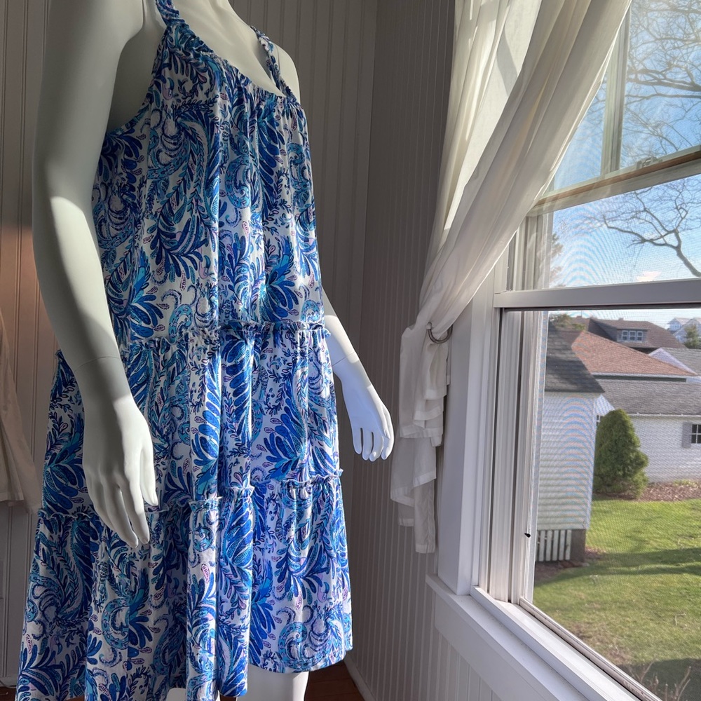 Lilly Pulitzer “Loro Dress” XL New With Tags  Pattern: Bird Is The Word - Picture 3 of 13